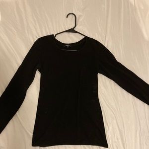 black long-sleeved shirt, size medium